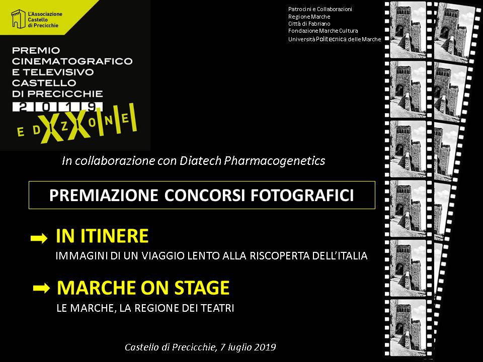 PREMIO 2019 - Premiazione concorsi  fotografici IN ITINERE e MARCHE ON STAGE