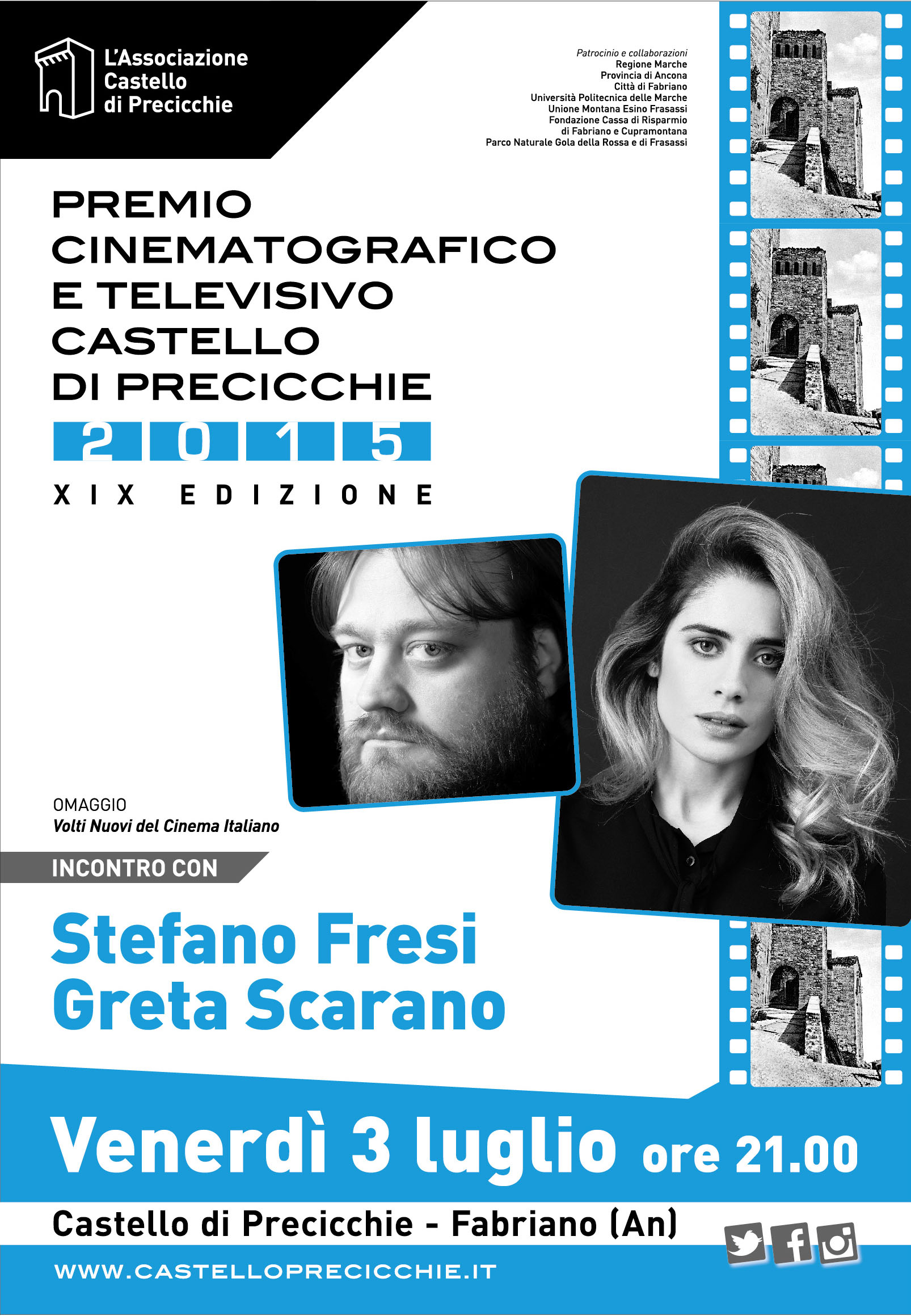 PREMIO 2015: OMAGGIO VOLTI NUOVI DEL CINEMA ITALIANO